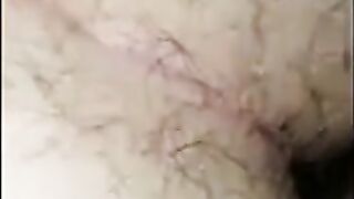 POV hairy chub bottom getting fucked not by daddy in hallway