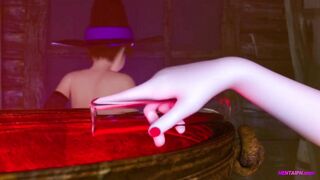 FUTA Witches Play Pranks and Have Sex - 3D Animation