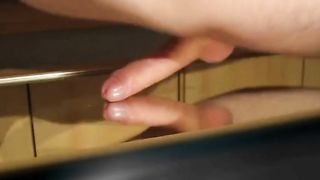 Mirror humping cumming