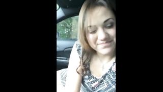 Cute Girl BJ In Car