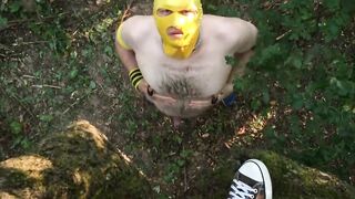 Slave Outdoor Piss and Fuck