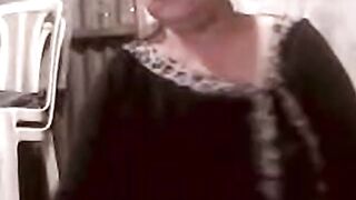 57-Year-Old Asian Granny Flashes on Webcam