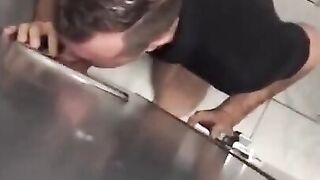 Glory Hole Hunk Blowjob