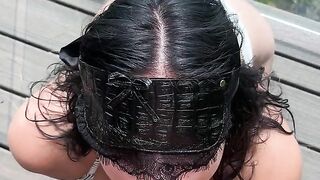 Horny MILF Blowjob while Blindfolded