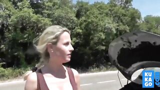 Hot German Slut pays for the Car Repair Service