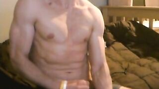 hot muscular boy jacks off