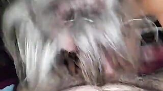 Messy Gagging Blowjob