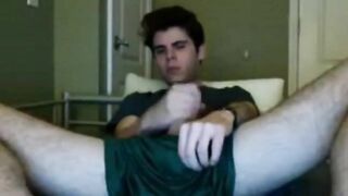 Cute Guy Flashes Cock on Webcam