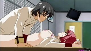 Stud gets caught fucking virgin nurse - Uncensored Hentai Anime